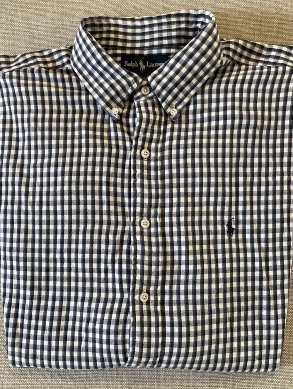 Polo Ralph Lauren Vintage Blake Check Button Down Shirt XL